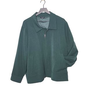 Universal Standard Dark Green Bomber Jacket Size Large*